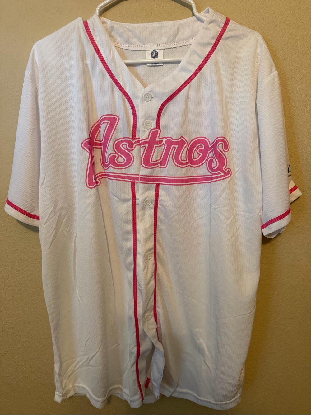 Houston Astros Jose Altuve #27 Pink White Jersey Unisex XL NWT MLB